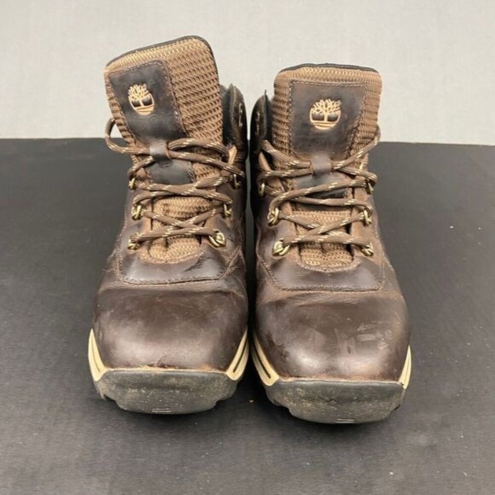 Timberland Waterproof Boys 6.5 Leather Boots Lace Up Hiking Brown 66961,Hiking